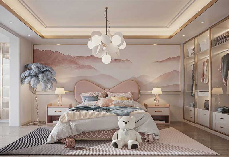 郑州家装设计：儿童房成长型装修，可调节家具推荐