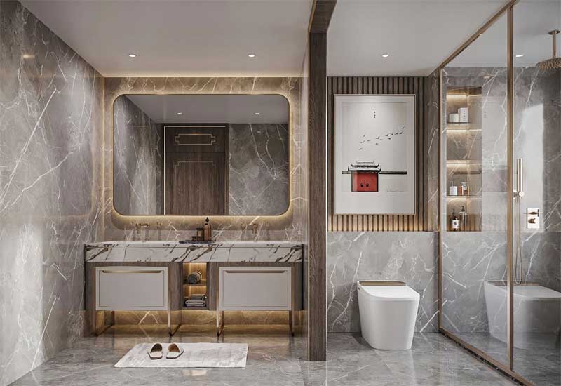 郑州家装设计：卫生间太小，干湿分离布局方案